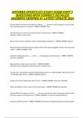 ARTHREX SPORTS IOT STUDY GUIDE PART 3 QUESTIONS WITH CORRECT DETAILED ANSWERS VERIFIED A&plus; LATEST UPDATE 2025