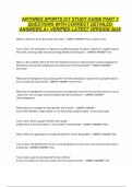 ARTHREX SPORTS IOT STUDY GUIDE PART 2 QUESTIONS WITH CORRECT DETAILED ANSWERS A&plus; VERIFIED LATEST VERSION 2025