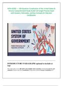 AEPA AZ033 &mdash; 100-Question Constitution of the United States &  Arizona Comprehensive Study Guide Full-Length Practice Exam  with Answers&comma; Rationales&comma; and Key Concepts for Educator  Certification 