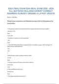 ISSA Final Exam 2025&ndash;2026 &ndash; Complete Real Exam with Expert Verified Answers &lpar;All Sections Included&comma; A&plus; Graded&comma; Latest Update&rpar;