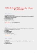 NIH Stroke Scale &lpar;NIHSS&rpar; &ndash; Answer Key for Groups A&ndash;F &lpar;Patients 1&ndash;6&rpar;&comma; Complete and Updated