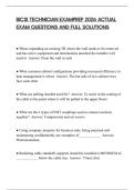 BICSI TECHNICIAN EXAMPREP 2026 ACTUAL EXAM QUESTIONS AND FULL SOLUTIONS