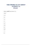 NIH Stroke Scale &lpar;NIHSS&rpar; &ndash; Patient Groups 1&ndash;6 Complete Exam &lpar;Current Version&comma; A&plus; Graded&comma; Guaranteed Pass&rpar;