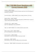 Biol 1108 MSH Exam Questions with Correct Answers 2025