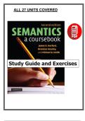 Semantics&colon; A Coursebook&comma; 2nd Ed&period; &lpar;2007&rpar; &ndash; Study Guide & Exercises &ndash; Hurford