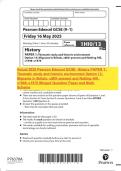 Actual 2025 Pearson Edexcel GCSE History PAPER 1&colon; Thematic study and historic environment Option 13&colon; Migrants in Britain&comma; c800&ndash;present and Notting Hill&comma; c1948&ndash;c1970 Merged Question Paper and Mark Scheme