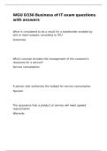 WGU D336 Business of IT exam questions with answers