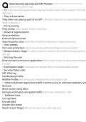 Zone Security&comma; Security and NAT Policies Exam Questions and Answers 100&percnt; Pass &vert;Verified & Updated&vert;ACTUAL 2025&sol;2026 Cheat Sheet