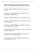 WGU C175 Study questions with answers&period;