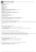 NS 431 exam 4&colon; aging Exam Questions and Answers 100&percnt; Pass &vert;Verified & Updated&vert;ACTUAL 2025&sol;2026 Cheat Sheet