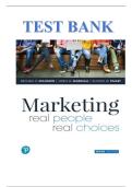 Test Bank for Marketing&colon; Real People&comma; Real Choices&comma; 10th Edition by Michael R&period; Solomon&comma; Greg W&period; Marshall and Elnora W&period; Stuart&vert;Latest edition&period;