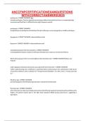 ANCC FNP CERTIFICATION EXAM QUESTIONS WITH CORRECT ANSWERS 2025