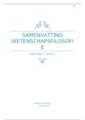 Samenvatting Hoorcolleges &plus; Literatuur -  Wetenschapsfilosofie &lpar;SOW-PWB3220&rpar;