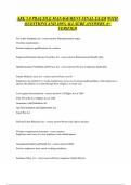 ARE 5&period;0 PRACTICE MANAGEMENT FINAL EXAM WITH QUESTIONS AND 100&percnt; ALL SURE ANSWERS A&plus; VERIFIEDARE 5&period;0 PRACTICE MANAGEMENT FINAL EXAM WITH QUESTIONS AND 100&percnt; ALL SURE ANSWERS A&plus; VERIFIED 