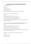 HMGT ECU FACILITIES QUIZ 1 EXAM QUESTIONS AND ANSWERS