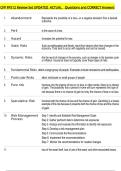 CFP FP512 Review Set UPDATED  ACTUAL    Questions and CORRECT Answers 