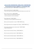 AQA GCSE CHEMISTRY CHEMICAL ANALYSIS QUESTIONS WITH CORRECT  ANSWERS 2025