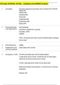 CFP exam UPDATED  ACTUAL    Questions and CORRECT Answers 
