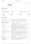 CFP    Bundled Questions and CORRECT Answers