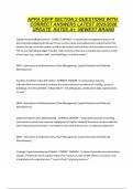 APPA CEFP SECTION 2 QUESTIONS WITH CORRECT ANSWERS LATEST 2025-2026 UPDATE RATED A&plus;