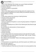 Ch 26&comma; 27 PMCQ Exam Questions and Answers 100&percnt; Pass &vert;Verified & Updated&vert;ACTUAL 2025&sol;2026 Cheat Sheet