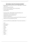 NUR 143 MODULE F EXAM ACTUAL QUESTIONS AND ANSWERS
