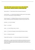 STNA STATE EXAM &vert;Questions &lpar;Latest Version 2025&vert;2026&rpar; With Correct Answers &vert;Verified &vert;Already A&plus; Graded &lpar;100&percnt; Pass&rpar;