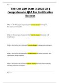 BYU Cell 220 Exam 3 2025-26 &vert; Comprehensive Q&A For Certification Success