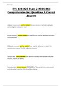 BYU Cell 220 Exam 2 2025-26 &vert; Comprehensive Key Questions & Correct Answers