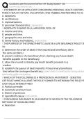 Louisiana Life Insurance Series 101 Study Guide 1-25 Exam Questions and Answers 100&percnt; Pass &vert;Verified & Updated&vert;ACTUAL 2025&sol;2026 Cheat Sheet