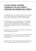 CAP BILLY MITCHELL LEADERSHIP EXAMINATION TEST 2026 COMPLETE QUESTIONS AND ANSWERS 100&percnt; CORRECT