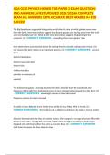 AQA GCSE PHYSICS HIGHER TIER PAPER 2 EXAM QUESTIONS AND ANSWERS LATEST UPDATED 2025&sol;2026 A COMPLETE EXAM ALL ANSWERS 100&percnt; ACCURATE BEST GRADED A&plus; FOR SUCCESS