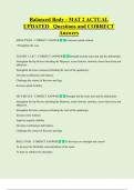 Balanced Body Bundled Questions and CORRECT Answers
