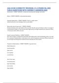 AQA GCSE CHEMISTRY REVISION- C1&period;4 CRUDE OIL AND FUELS QUESTIONS WITH CORRECT ANSWER