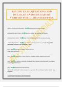 KIN 2501 EXAM QUESTIONS AND DETAILED ANSWERS&period; EXPERT VERIFIED FOR GUARANTEED PASS&period;