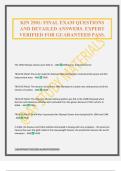 KIN 2501&colon; FINAL EXAM QUESTIONS AND DETAILED ANSWERS&period; EXPERT VERIFIED FOR GUARANTEED PASS&period;