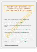KIN 2501 EXAM QUESTIONS AND DETAILED ANSWERS&period; EXPERT VERIFIED FOR GUARANTEED PASS&period;
