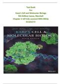 Test Bank for Karp's Cell and Molecular Biology 9th Edition &ndash; Chapter 1-18 MCQs & Answers