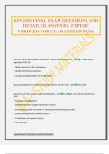 KIN 2501 FINAL EXAM QUESTIONS AND DETAILED ANSWERS&period; EXPERT VERIFIED FOR GUARANTEED PASS&period;