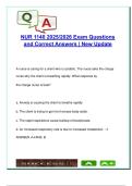 NUR 1140 Nursing Concepts I &vert; 87 Exam Questions & Answers &vert; Geriatrics&comma; Pain&comma; EOL Care &vert; 2025&sol;2026