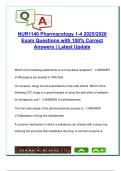 NUR 1140   EXAM COMPLETE PACKAGE DEAL