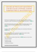 LSUS HCAD 750 EXAM 5 QUESTIONS AND DETAILED ANSWERS&period; EXPERT VERIFIED FOR GUARANTEED PASS&period;