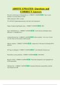 ABSITE UPDATED  Questions and  CORRECT Answers 