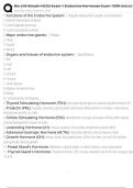 Bio 245 Klesath NCSU Exam 1 Endocrine Hormones Exam 100&percnt; Solved 