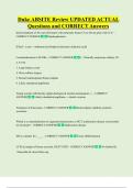 Duke ABSITE Review UPDATED ACTUAL    Questions and CORRECT Answers 