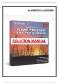 Power System Analysis & Design &mdash; Solutions Manual &lpar;7th Ed&period;&comma; Chs&period; 2&ndash;14&rpar;