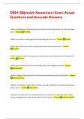 D664 Objective Assessment Exam Actual Questions and Accurate Answers &vert;&vert; 100&percnt; pass