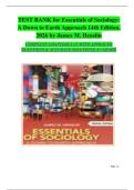 Test Bank for Essentials of Sociology&colon; A Down-to-Earth Approach &lpar;14th Edition&comma; 2026&rpar; by James M&period; Henslin &ndash; Complete Chapters 1&ndash;15