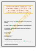 JERSEY COLLEGE MEDSURG 1 RN MIDTERM EXAM QUESTIONS AND DETAILED ANSWERS&period; EXPERT VERIFIED FOR GUARANTEED PASS&period;