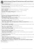 NUR 2313 Module 3 Chapter 37&colon; Nutrition Exam with Correct Answers 